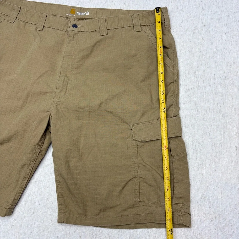 Carhartt Force Broxton Cargo Shorts Mens 48 Tan Khaki Ripstop Relaxed Fit 11